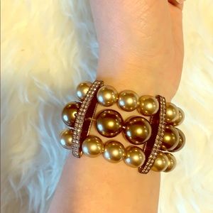 Gorgeous Givenchy Pearl and crystal Bracelet